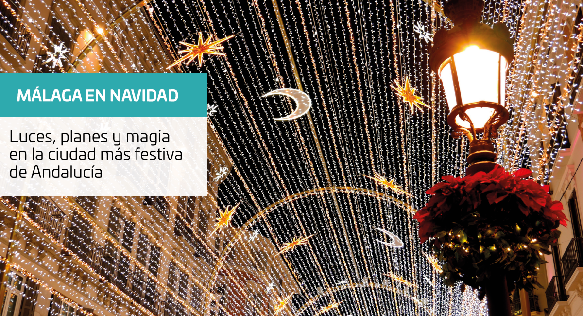 Calle Larios en Navidad en Málaga